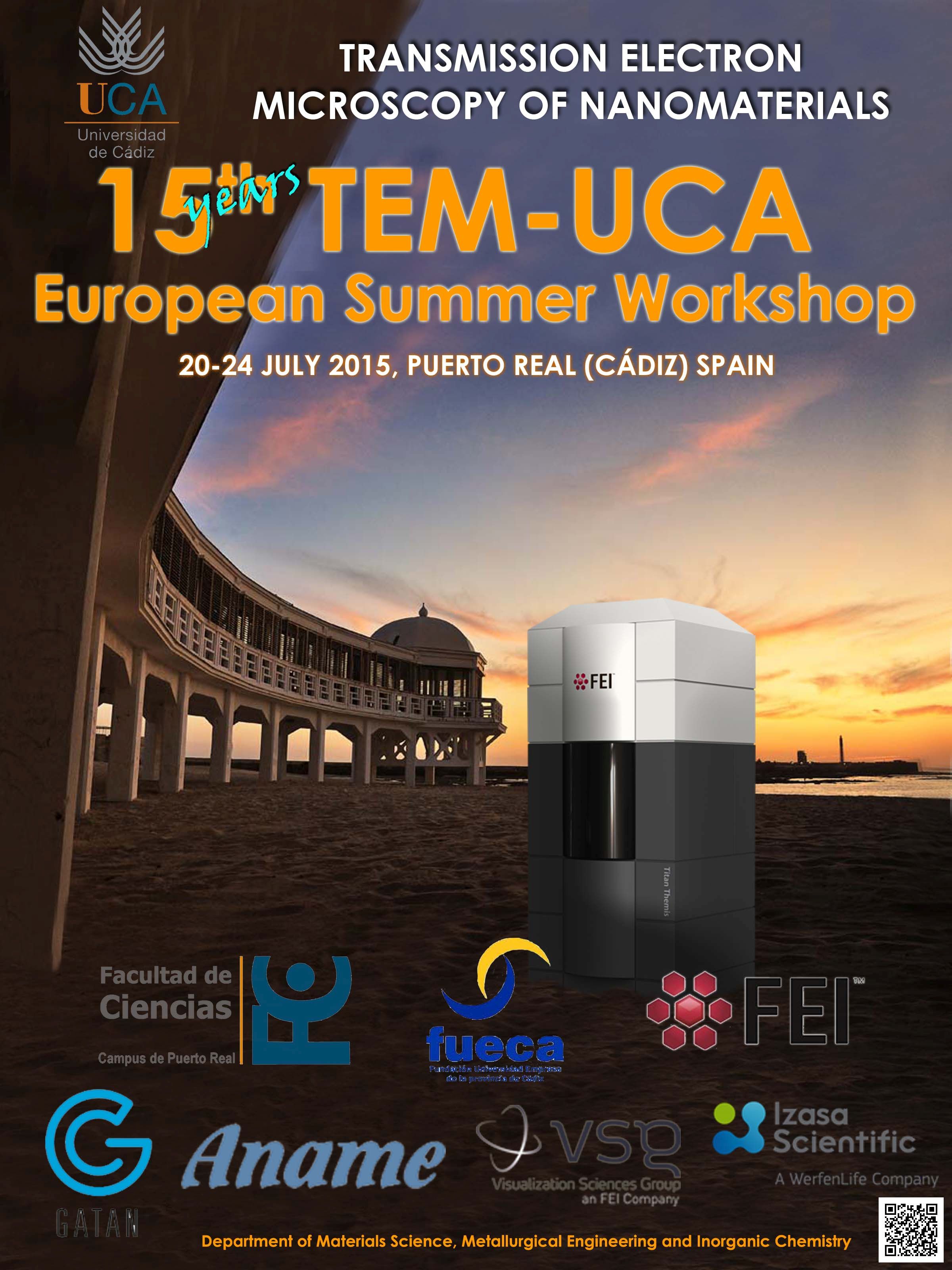 Escuela 16th TEM-UCA European Summer Workshop “Transmission Electron Microscopy of Nanomaterials” (18-22 Julio)