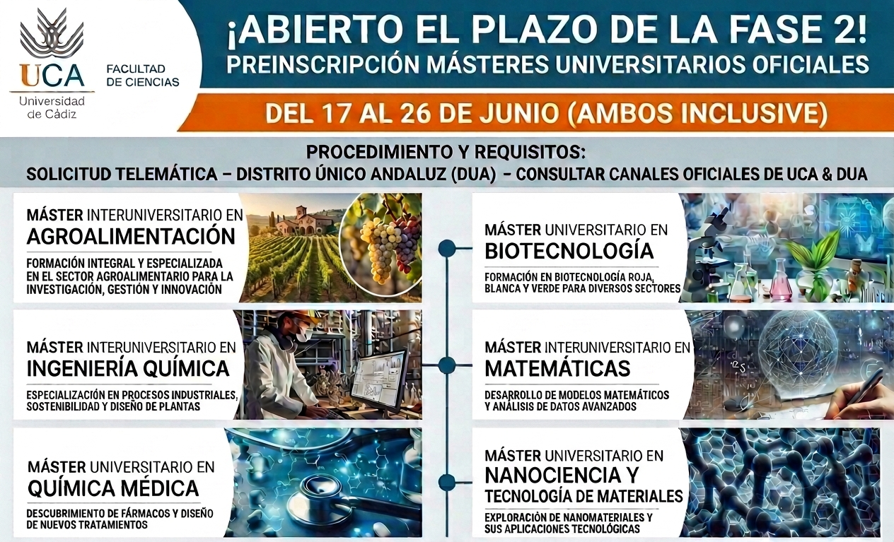 Másteres Oficiales de la Universidad de Cádiz