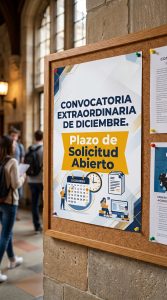 Abierto el plazo para solicitar la Convocatoria Extraordinaria de Diciembre 2026